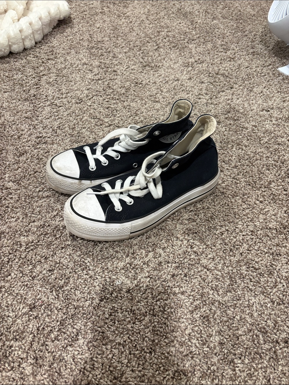 Converse Black and White High Top Sneakers